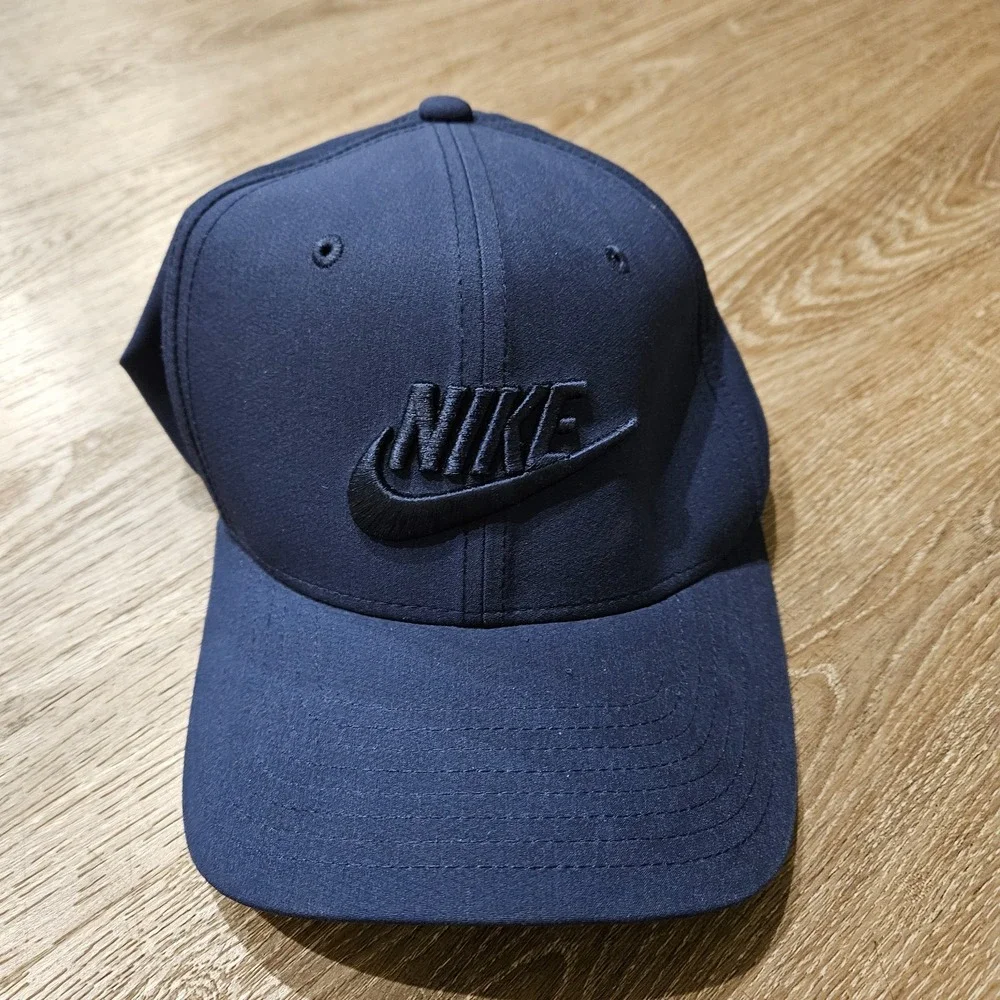 Nike Sportswear Classic99 Cap Dark Navy Blue Dri-FIT Stretch Fit Hat M/L